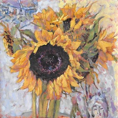 Sunflowers in the Studio