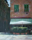 Afternoon Light Lucca by chick mcgeehan, Painting, Acrylic on board