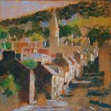 Afternoon Light Newburgh by chick mcgeehan, Painting, Acrylic on canvas