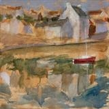 Crail Harbour by chick mcgeehan, Painting, Acrylic on canvas