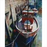 Fishing Boat Rothesay by chick mcgeehan, Painting, Oil on canvas