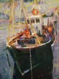 Fishing Trawler Ullapool by chick mcgeehan, Painting, Oil and Acrylic on Canvas