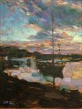 Harbour Gold by chick mcgeehan, Painting, Oil on canvas