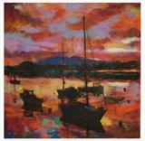 Harbour Mood by chick mcgeehan, Painting, Oil on canvas