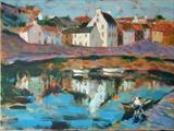 Making Ready, Crail Fife by chick mcgeehan, Painting, Acrylic on canvas