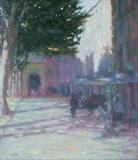 October Light Lucca by chick mcgeehan, Painting, Oil and Acrylic on Canvas