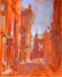 St Andrews Street Scene by chick mcgeehan, Painting, Acrylic on canvas