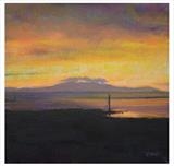 Sunset over Arran by chick mcgeehan, Painting, Acrylic on canvas