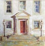 The Red Door (small version) by chick mcgeehan, Painting, Oil and Acrylic on Canvas