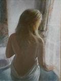 Waiting by chick mcgeehan, Painting, Pastel on Paper
